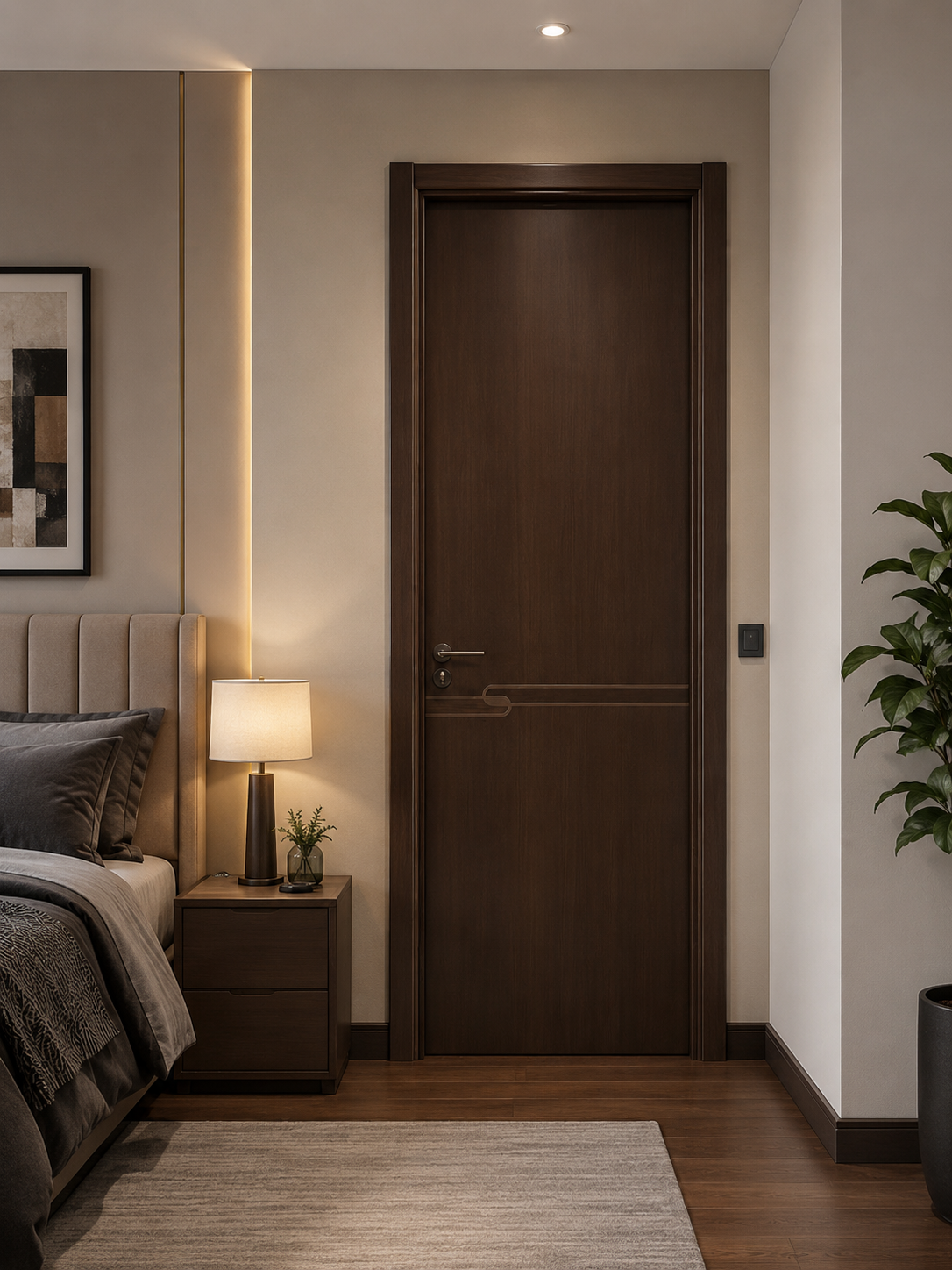 PPH Door installed in a bedroom