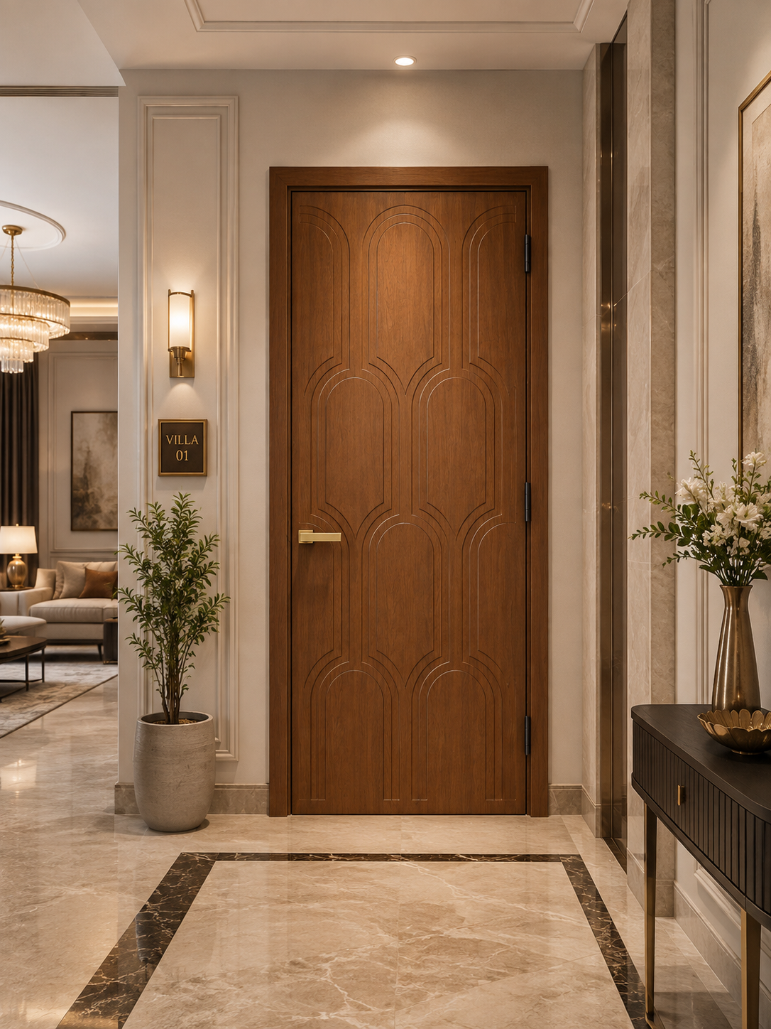 CCP Door installed in a villa project